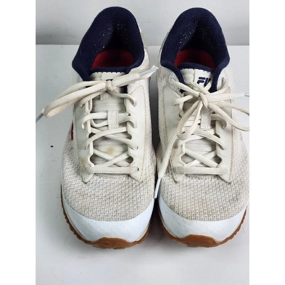 Fila Athletic White Sneakers, White Size 9